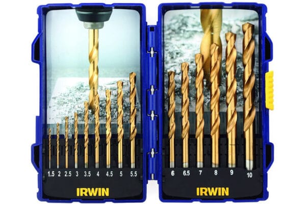 Bộ mũi khoan kim loại 15 chi tiết TITANIUM HSS IRWIN 10503991