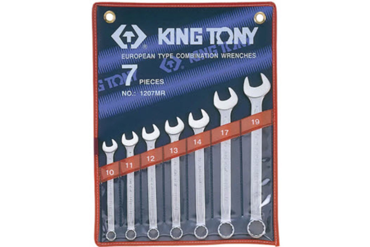 Bộ cờ lê vòng miệng 7 chi tiết 10-19mm Kingtony 1207MR