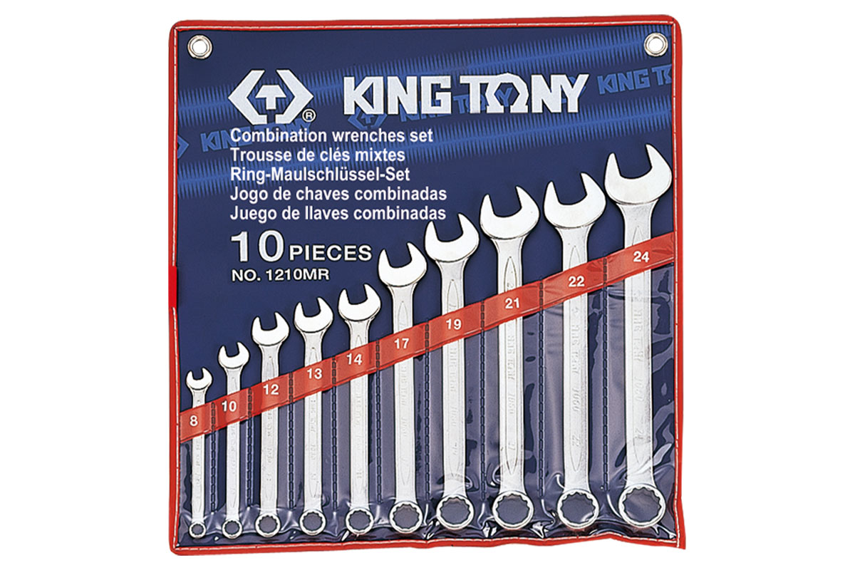 Bộ cờ lê vòng miệng 10 chi tiết 8-24mm Kingtony 1210MR