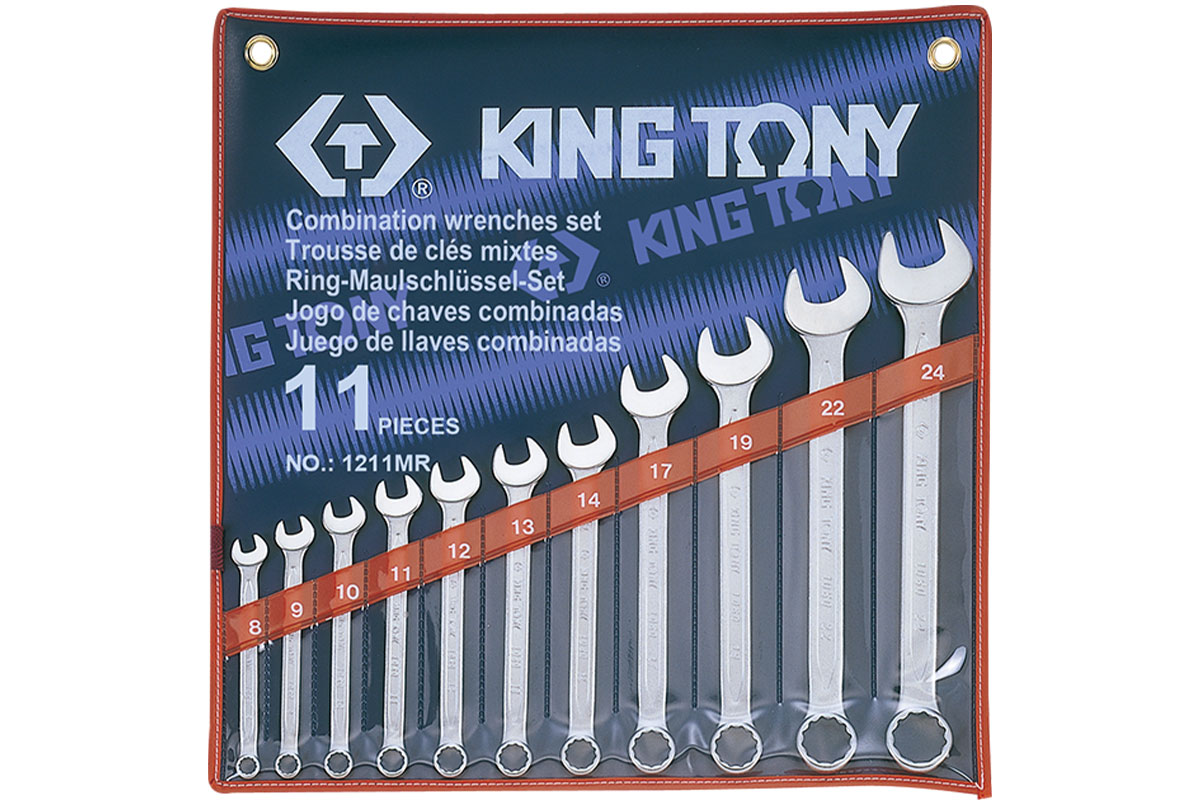 Bộ cờ lê vòng miệng 11 chi tiết 8-24mm Kingtony 1211MR