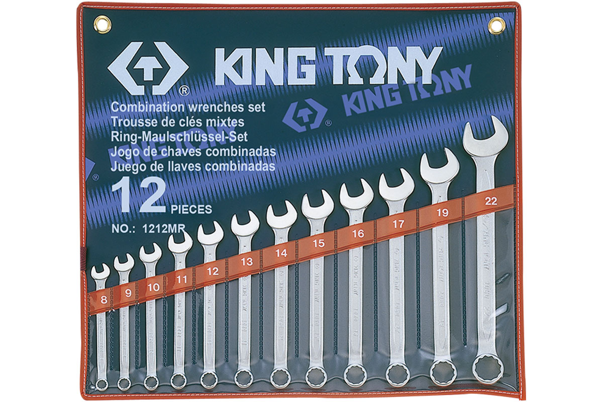 Bộ cờ lê vòng miệng 12 chi tiết 8-22mm Kingtony 1212MR