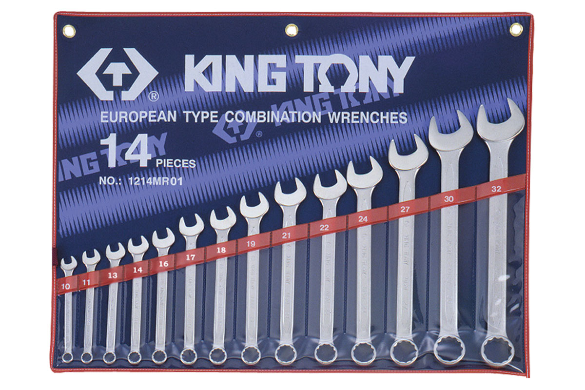 Bộ cờ lê vòng miệng 14 chi tiết 10-32mm Kingtony 1214MR01