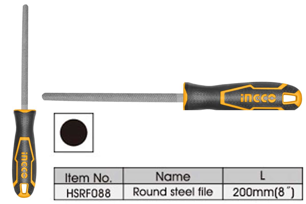 Giũa sắt tròn 200mm INGCO HSRF088