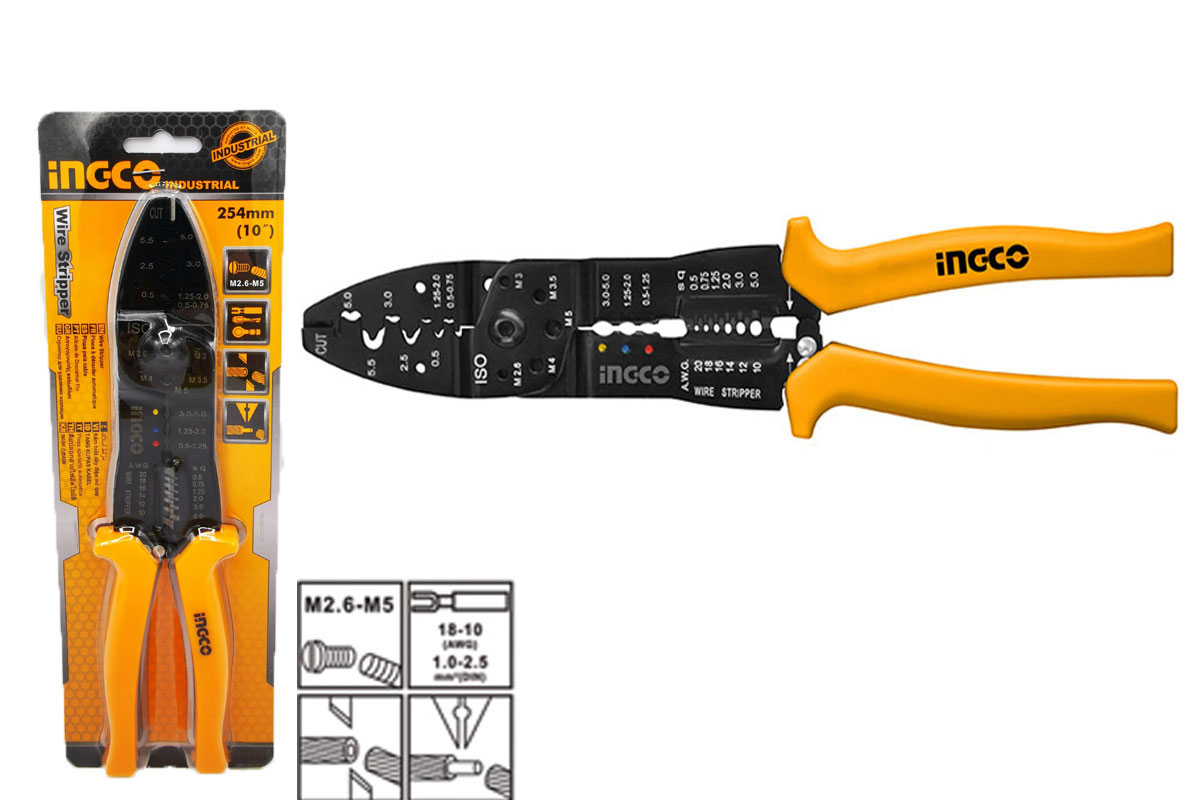 Kềm tuốt dây điện đa năng 8.5in INGCO HWSP851