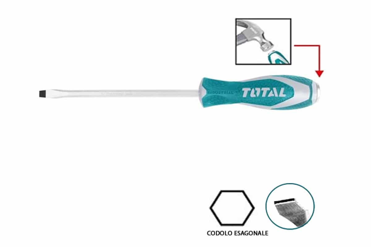 Tua vít dẹp đóng xuyên 6.5x125mm Total THTGTS6125
