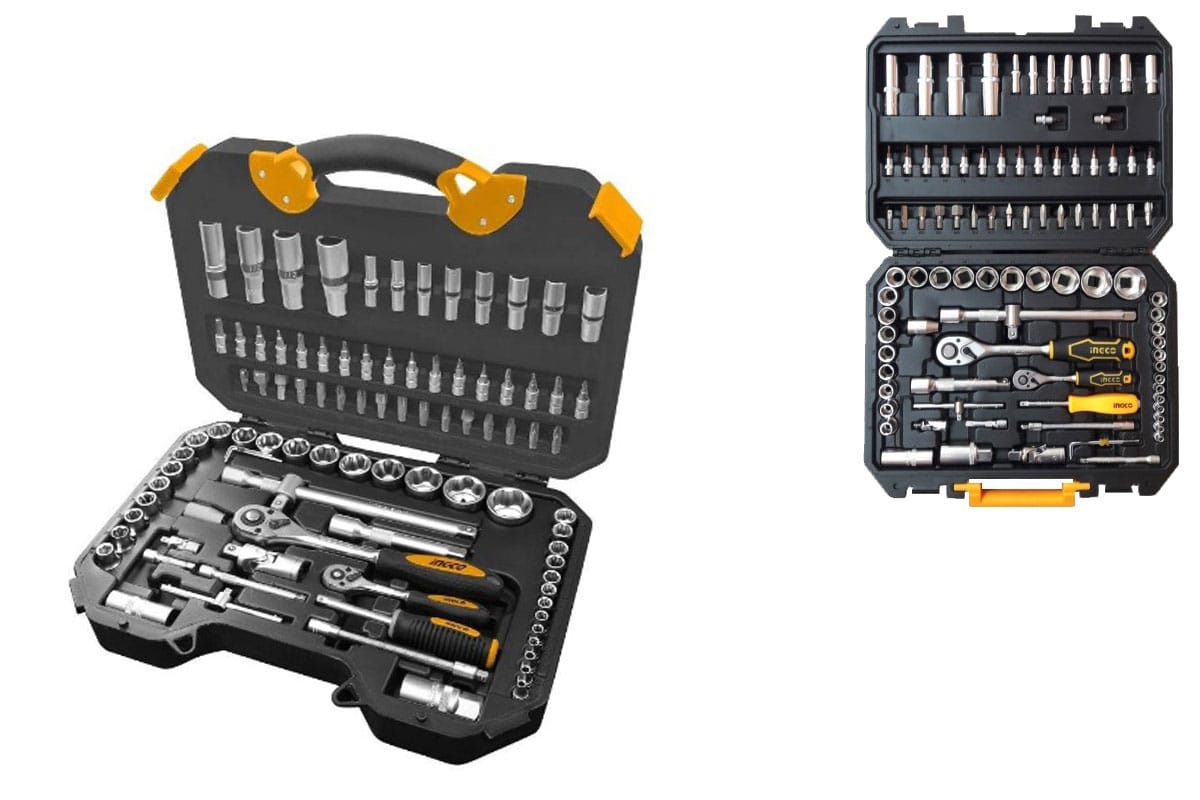 Bộ 94 đầu tuýp 1/4 in và 1/2 in INGCO HKTS42941