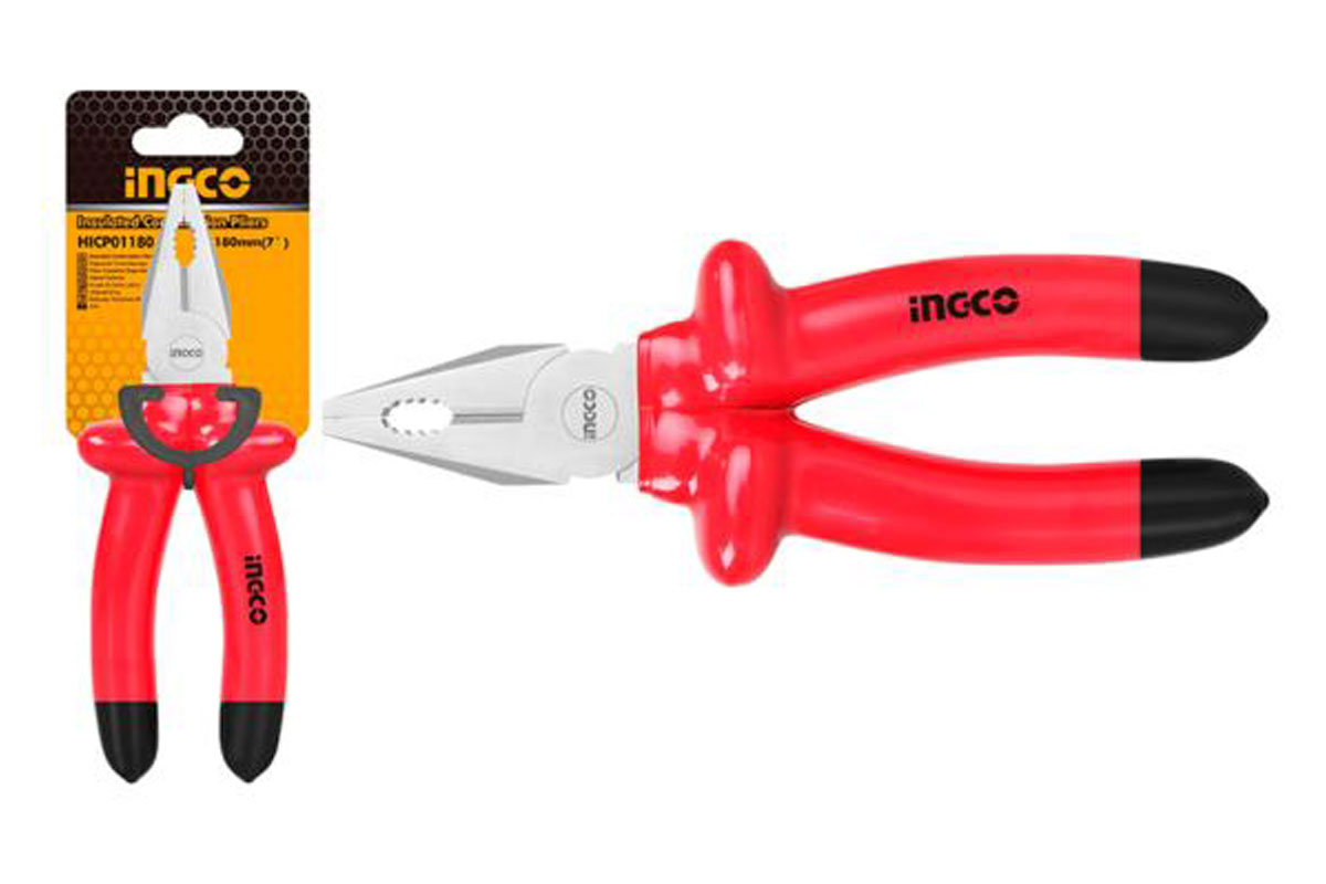 Kềm răng cách điện 8in INGCO HICP01200