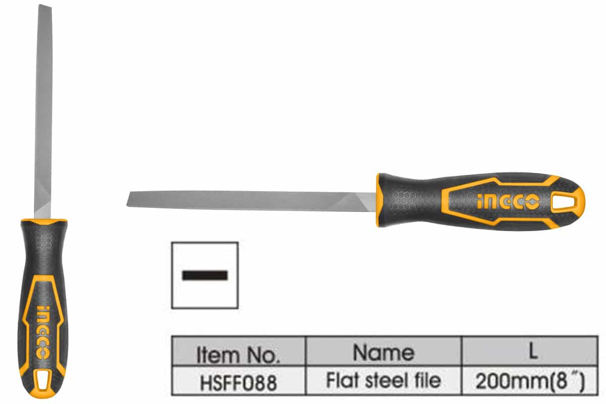 Giũa sắt dẹp 200mm INGCO HSFF088