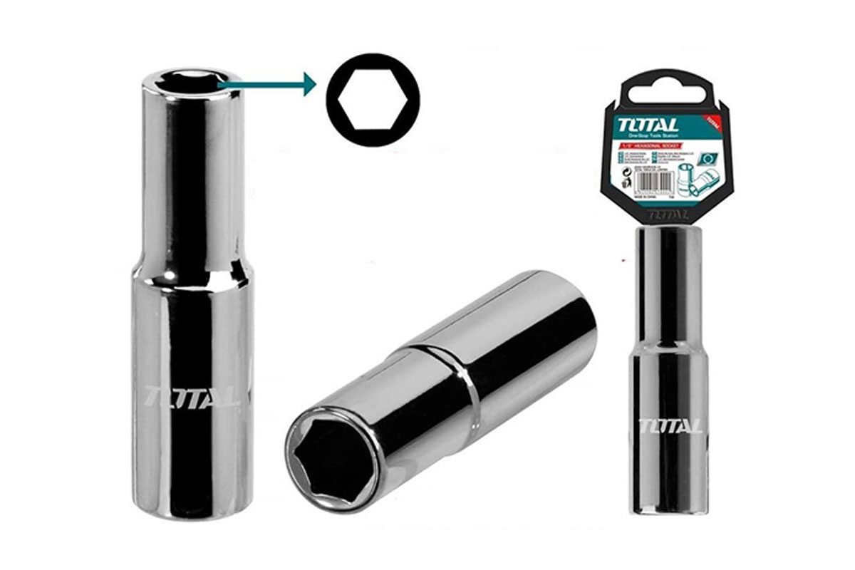 Đầu tuýp lục giác 18mm Total THTST12183L