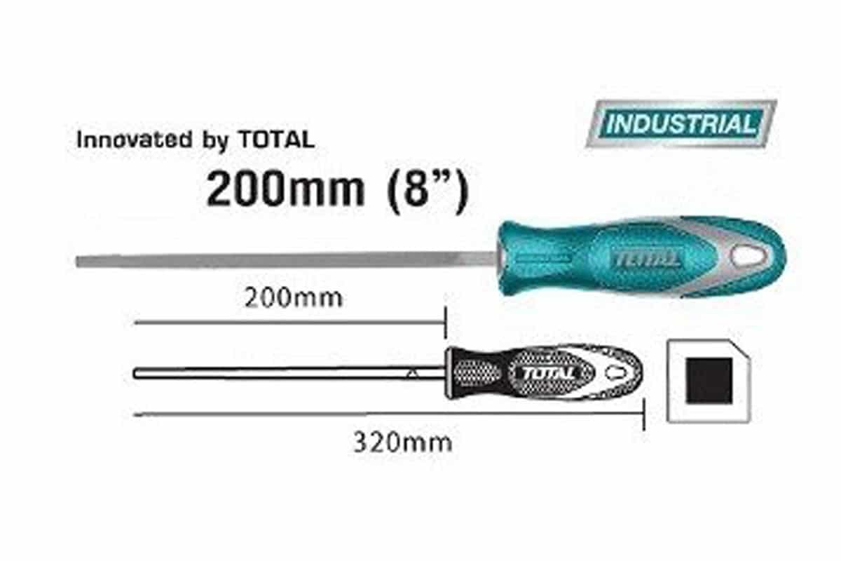 Giũa sắt hình vuông 200mm Total THT91886