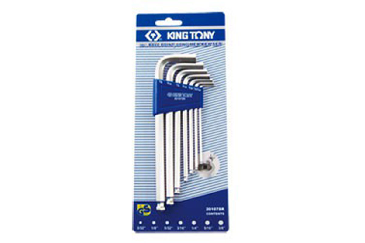 Bộ lục giác 7 chi tiết hệ inch Kingtony 20107SR