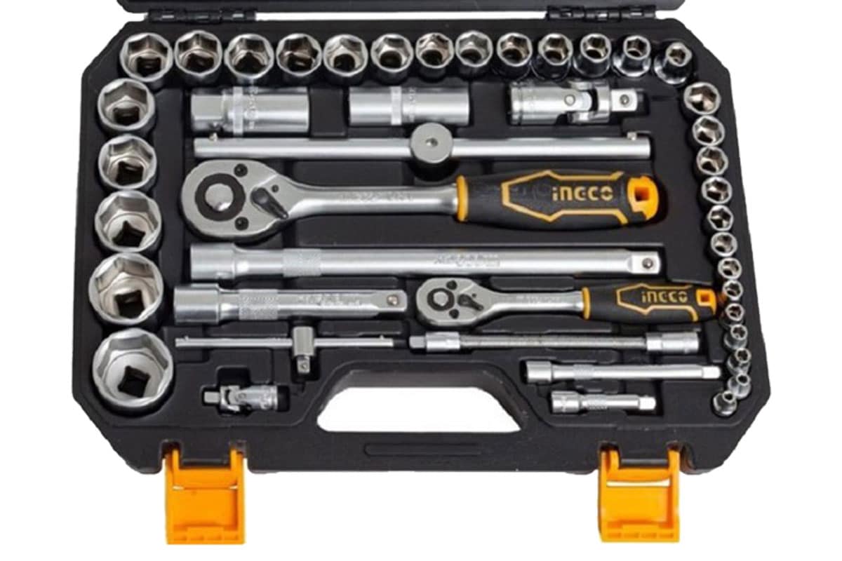 Bộ 44 đầu tuýp 1/4 in và 1/2 in INGCO HKTS42441