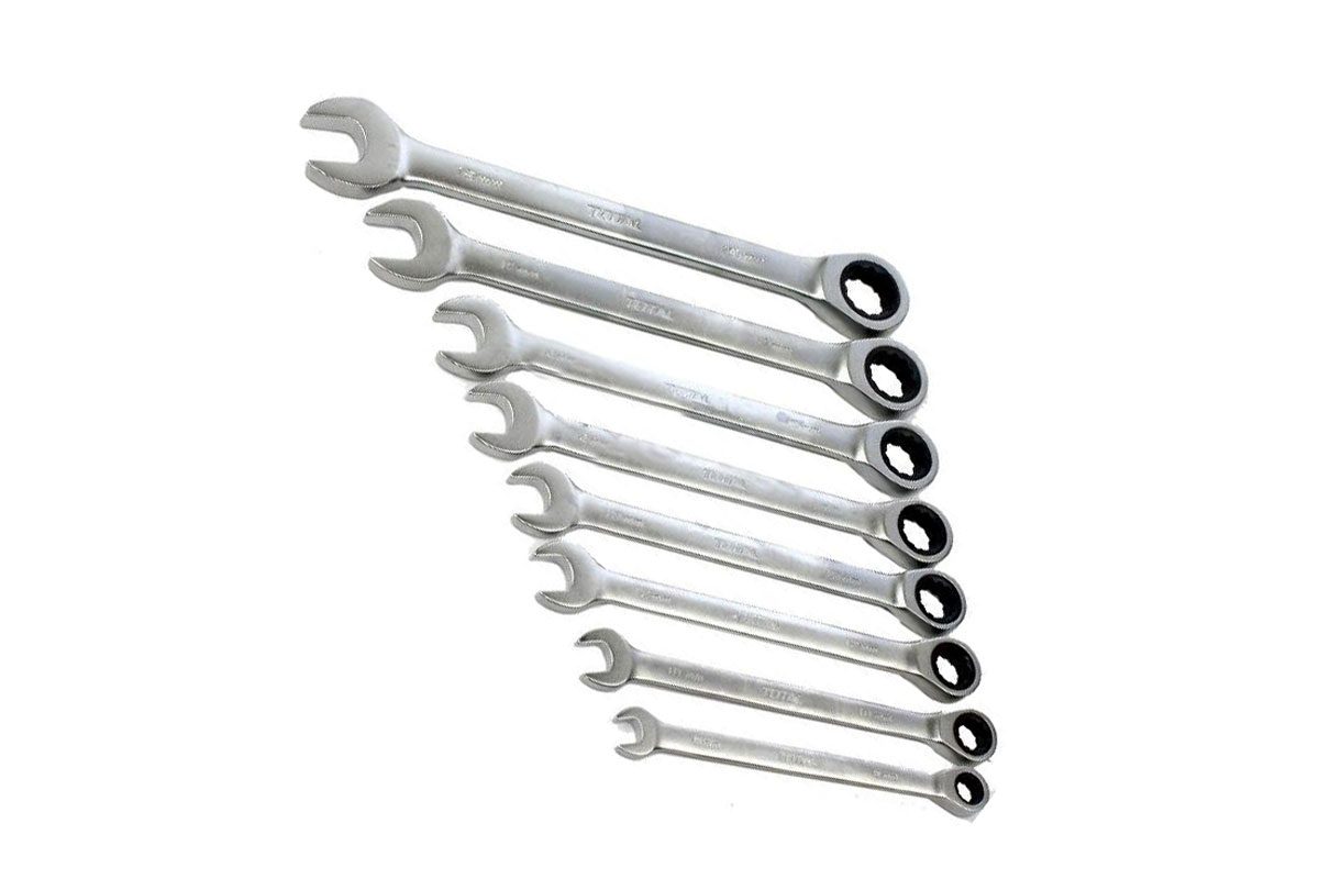 Bộ cờ lê vòng miệng tự động 8-19mm Total THT102RK086