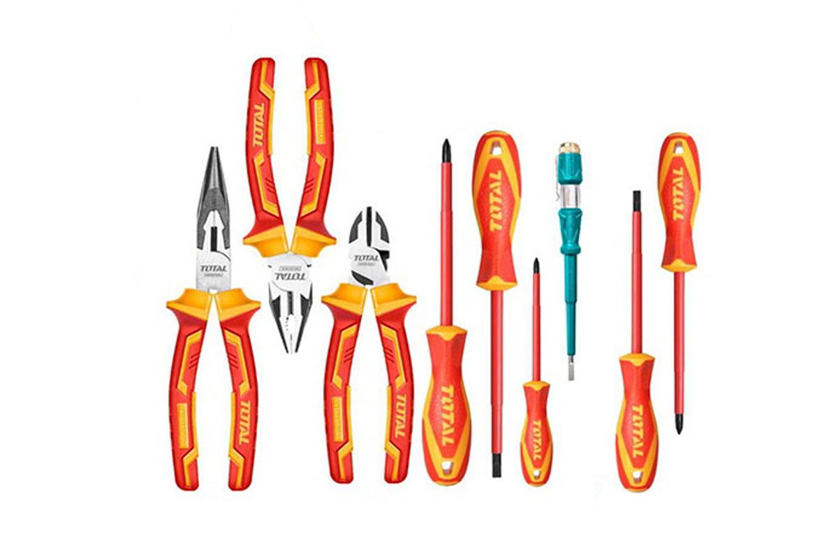 Bộ 9 công cụ cầm tay cách điện Total THKTV02H091