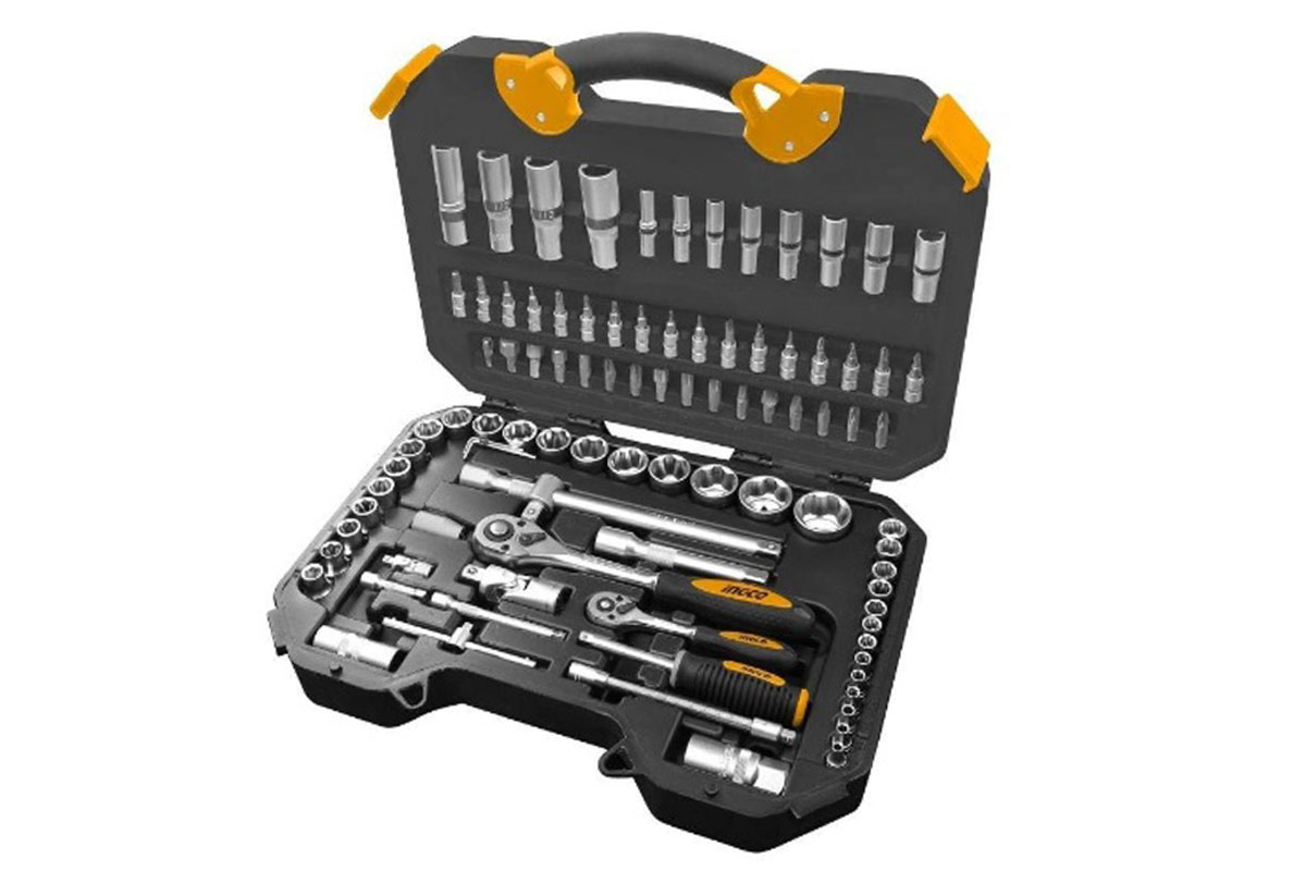 Bộ 94 đầu tuýp 1/4 in và 1/2 in INGCO HKTS42941