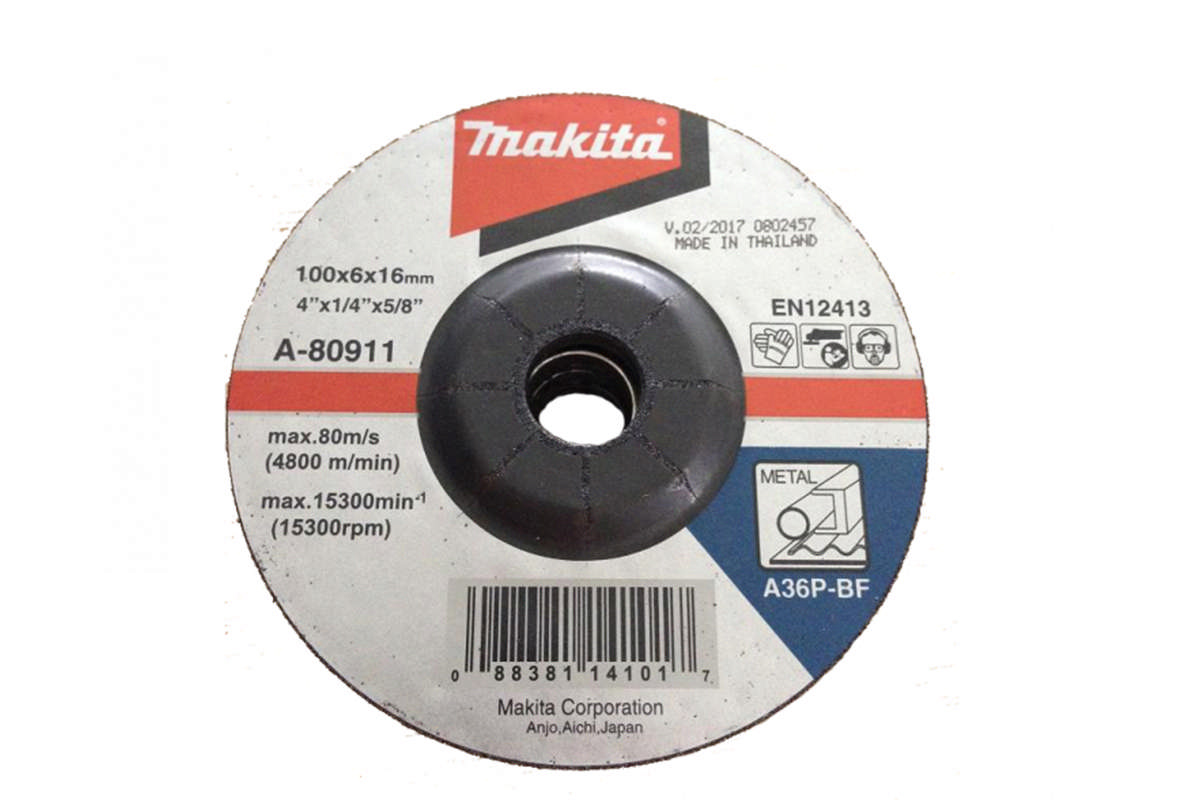 Đá mài thép A36P 100x6x16mm Makita A-80911