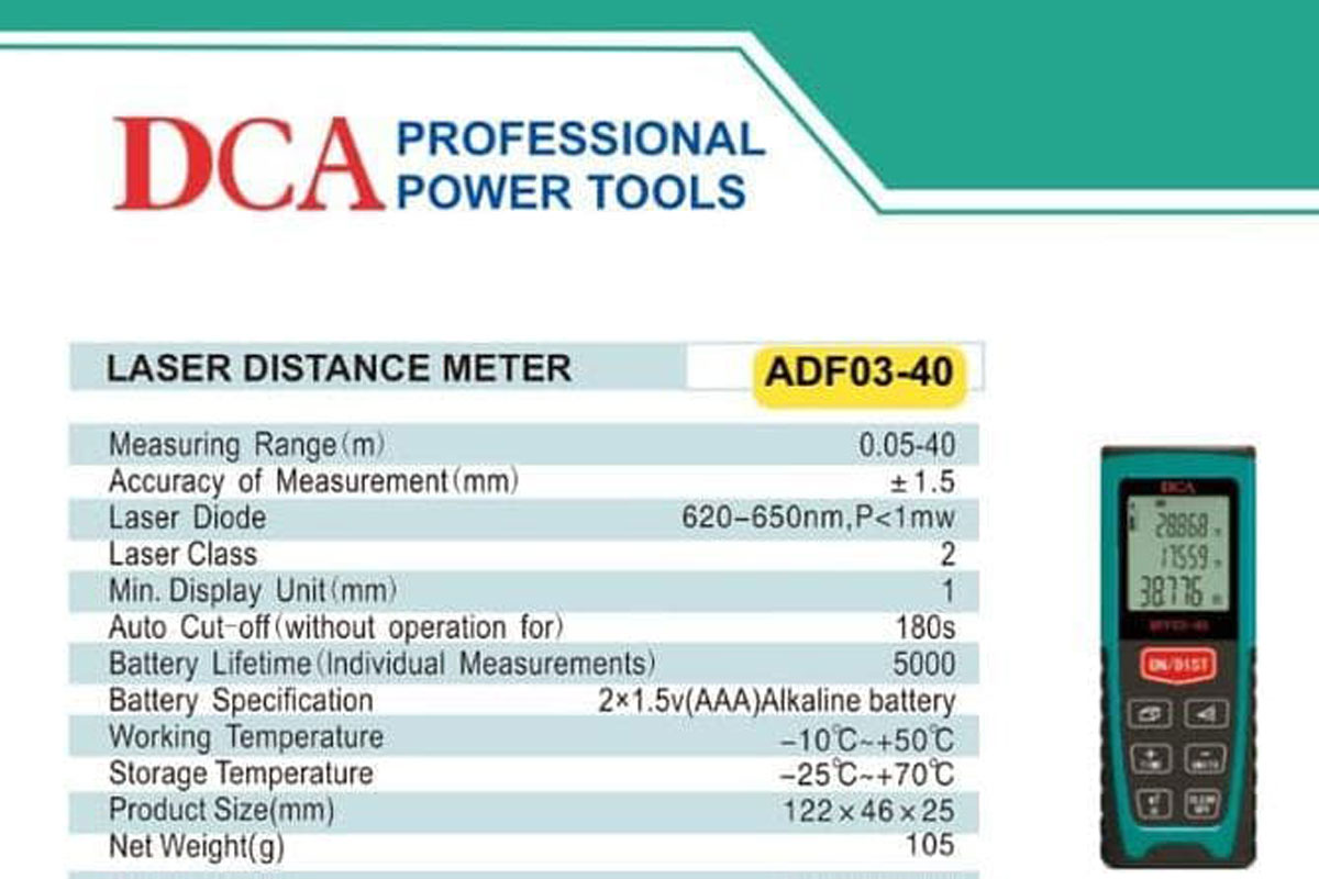 Máy đo khoảng cách laser DCA ADF03-40