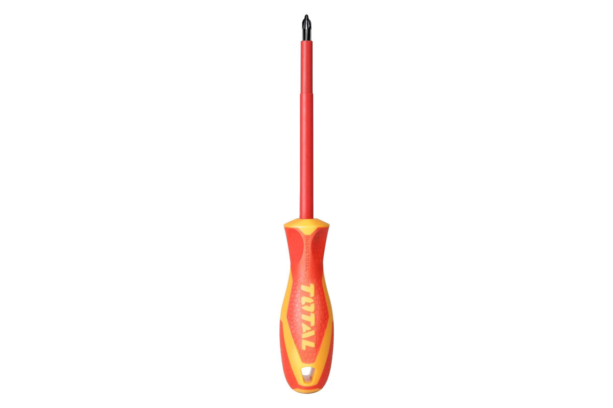 Tua vít bake cách điện PH0 x 60 mm Total THTISPH060