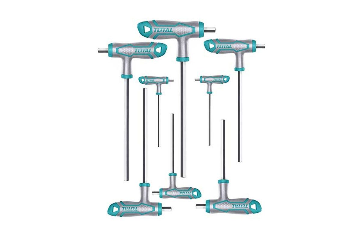 Bộ 8 chìa lục giác bông tay cầm chữ T Total THHW8083