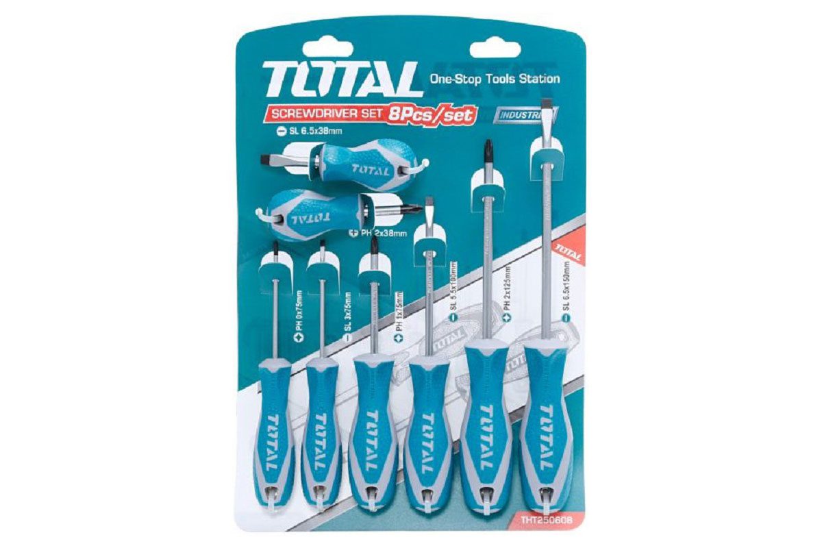 Bộ 8 tua vít Total THT250608