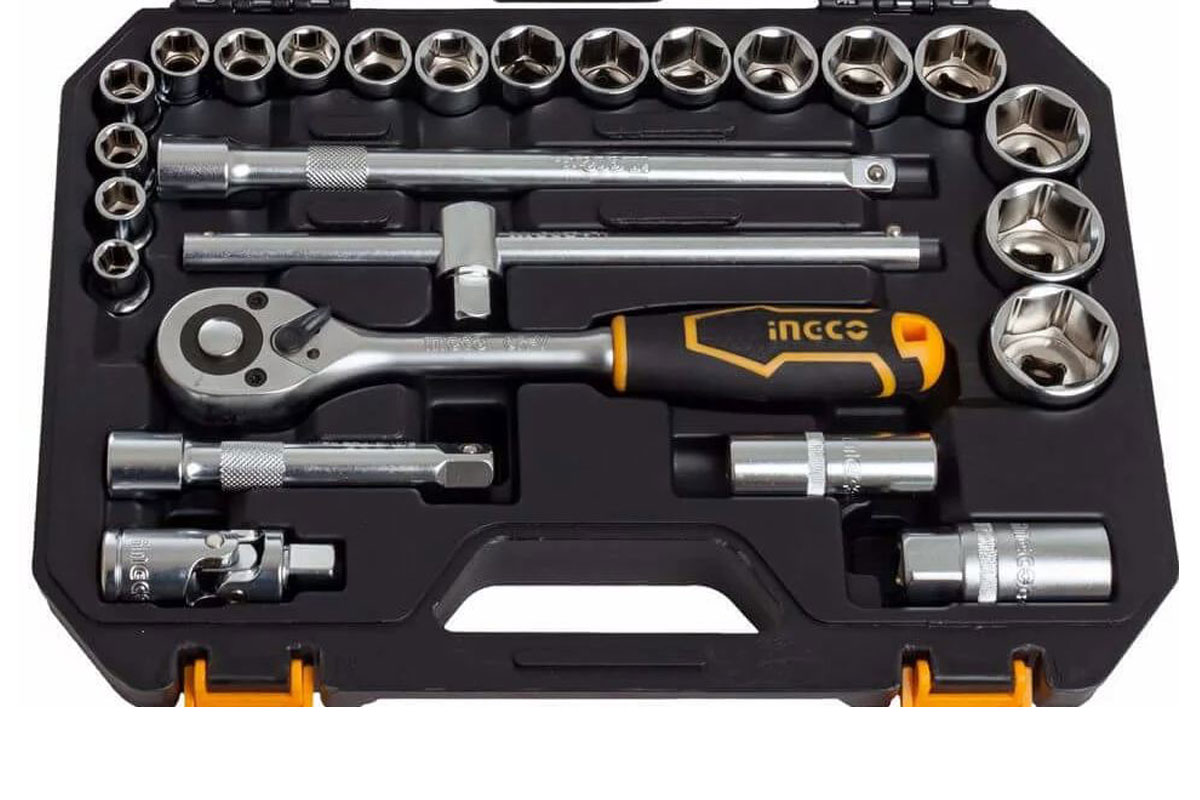 Bộ 25 đầu tuýp 1/2 in INGCO HKTS12251