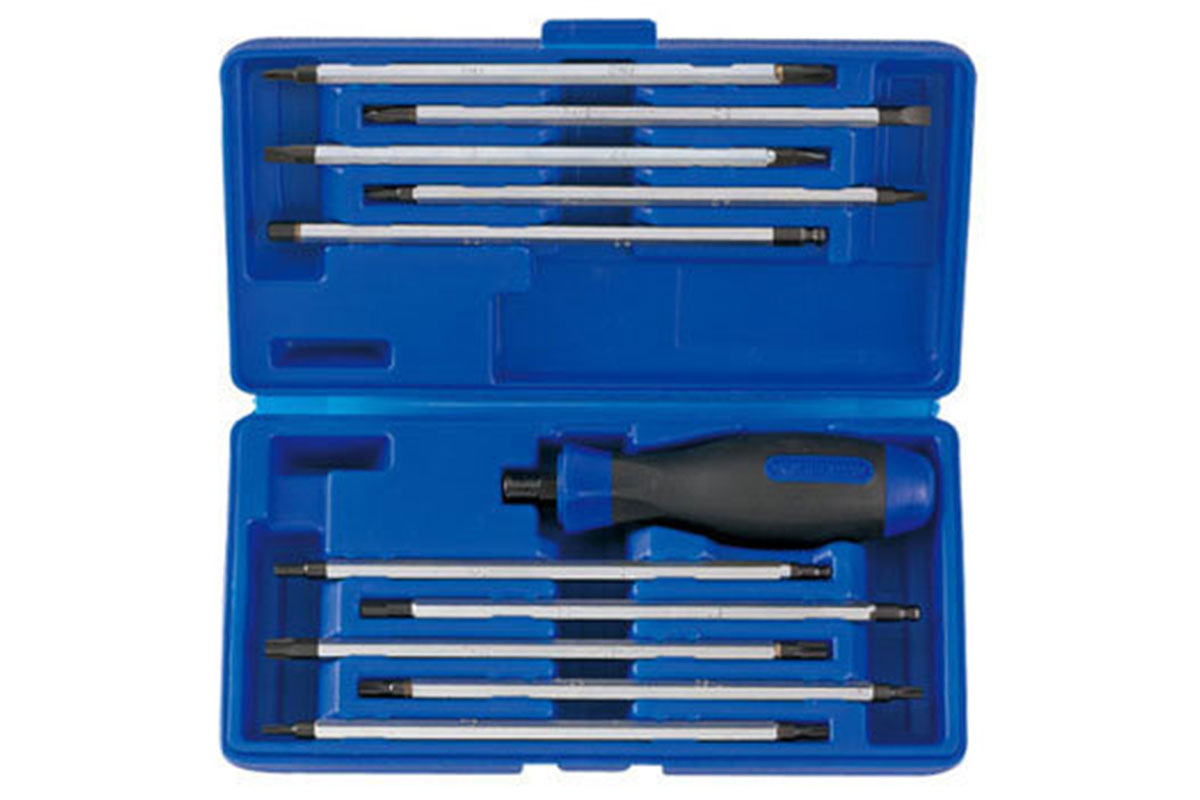 Bộ tuốc nơ vít 2 đầu 11 chi tiết Kingtony 32518MR