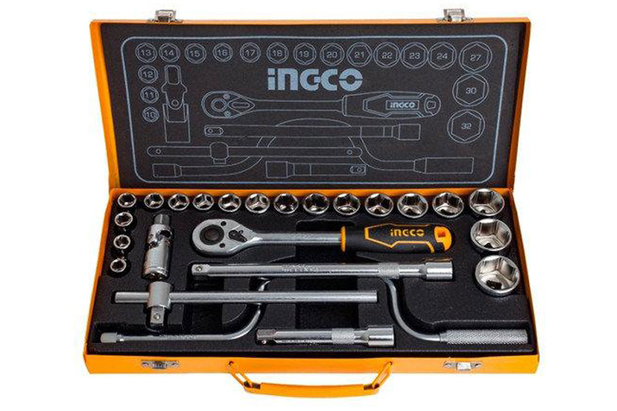 Bộ 24 đầu tuýp 1/2 in INGCO HKTS0243