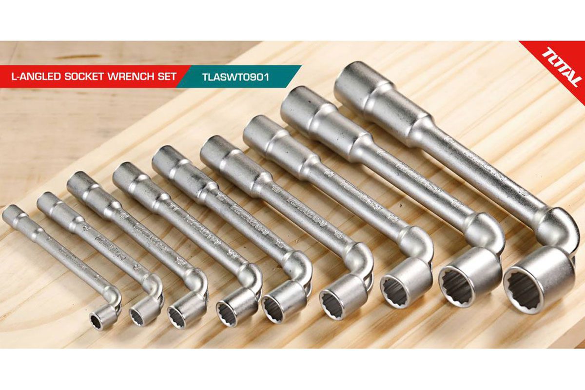 Bộ 9 chìa vặn góc l(đồng điếu) Total TLASWT0901