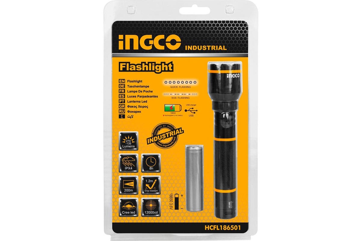 Đèn pin INGCO HCFL186501