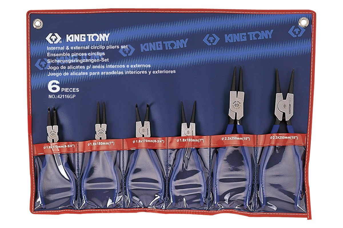 Bộ kềm mở phe 6 chi tiết Kingtony 42116GP