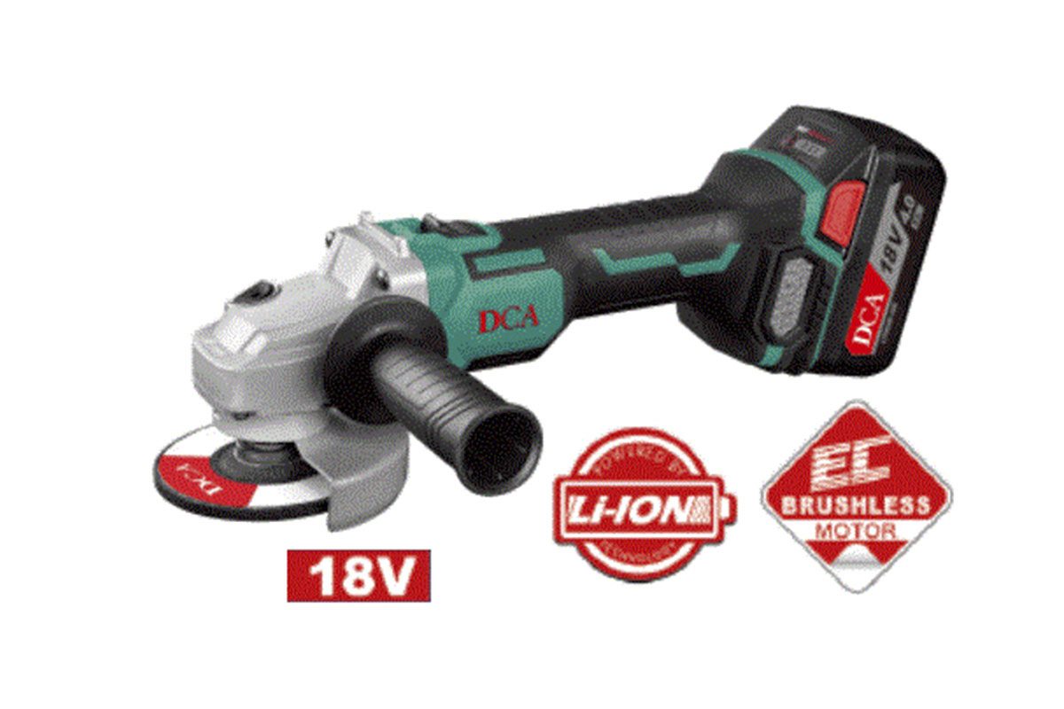Máy mài góc pin 18V DCA ADSM02-125EK