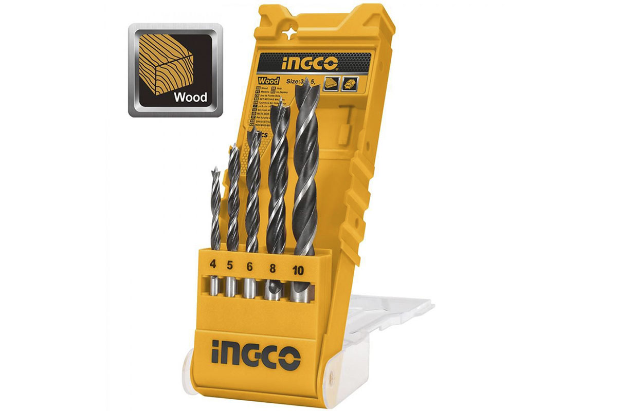 Bộ 5 mũi khoan gỗ INGCO AKD5058
