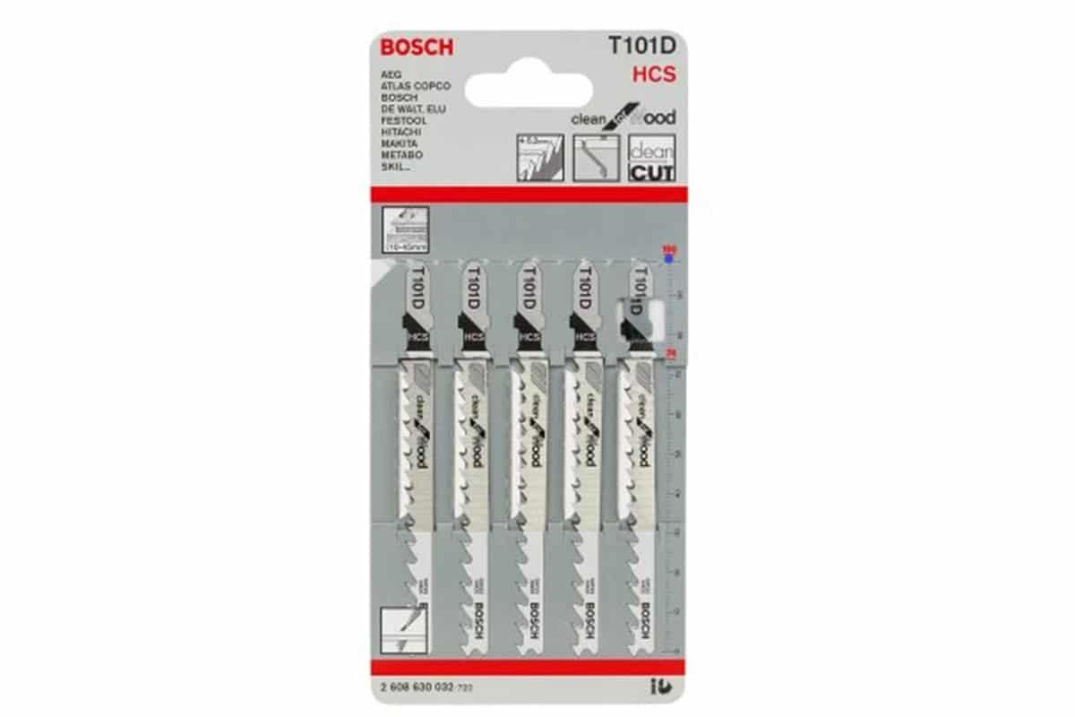 Bộ 5 lưỡi cưa lọng T 101 D Bosch 2608630032
