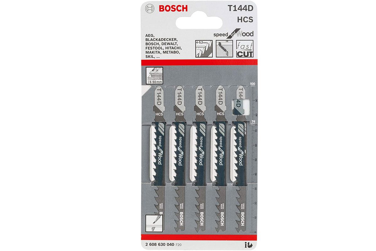 Lưỡi cưa lọng T 144 D - Gỗ 5 lưỡi Bosch 2608630040