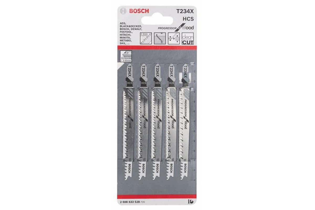 Bộ 5 lưỡi cưa lọng T 234 X Bosch 2608633528