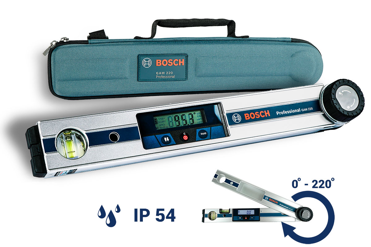 Thước đo góc vuông điện tử Bosch GAM 220