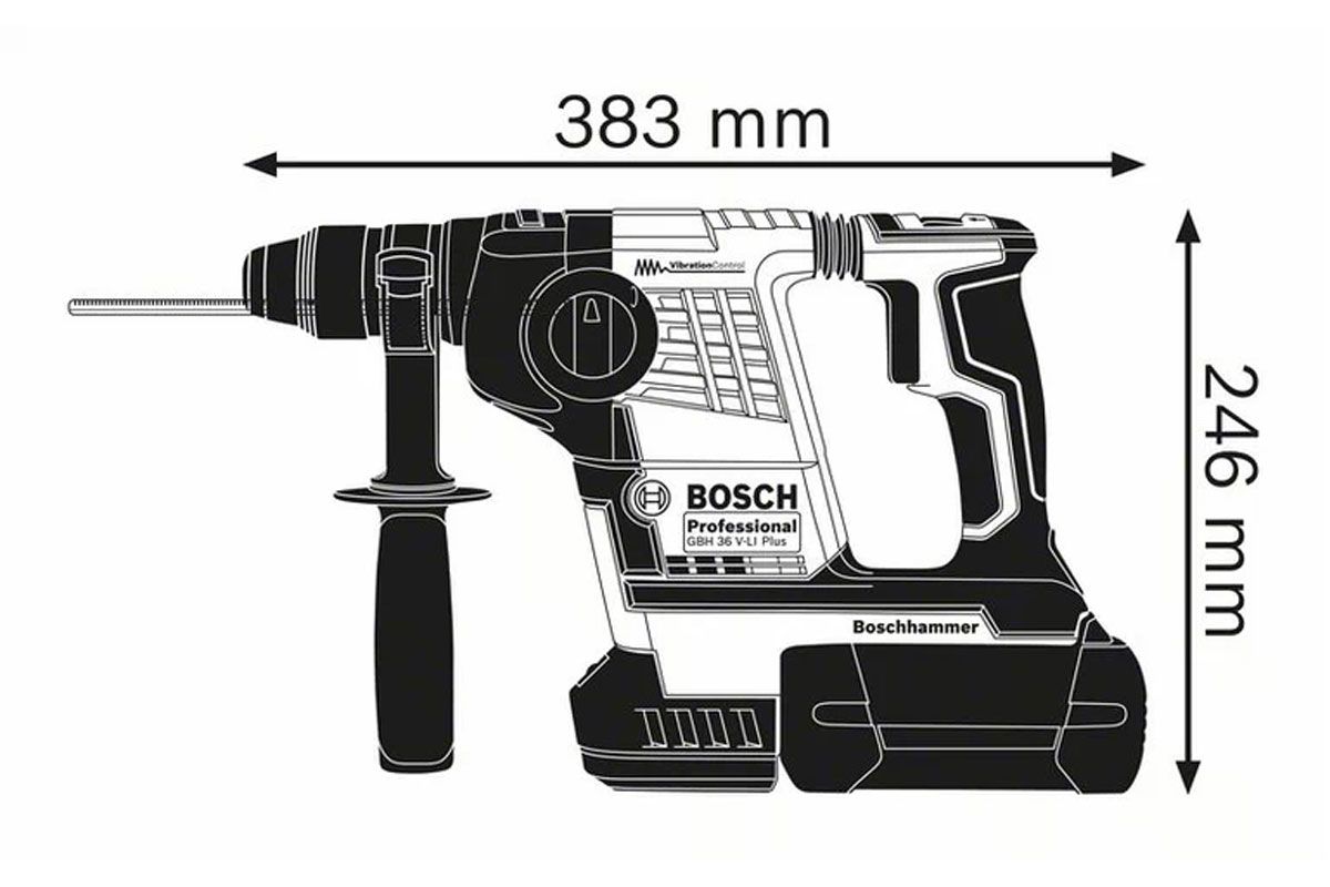 Máy khoan động lực pin 36V Bosch GBH 36V-LI