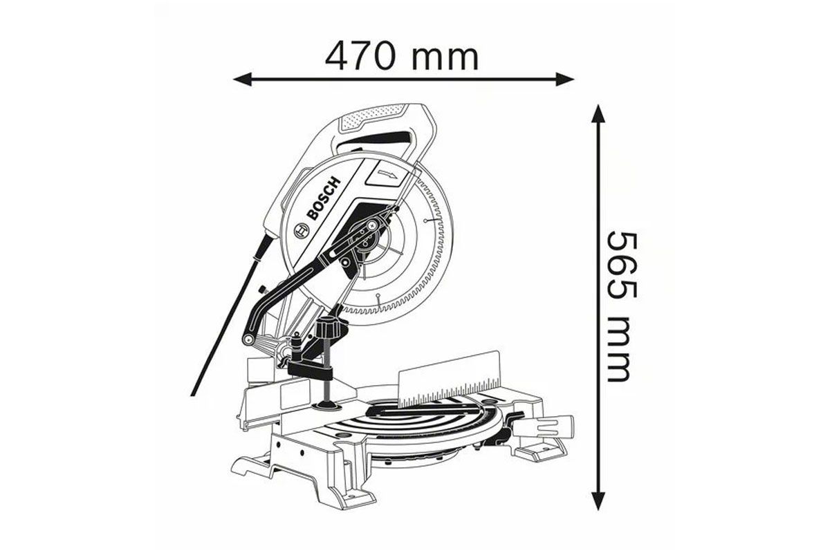 Máy cắt nhôm 255mm Bosch GCM 10 MX