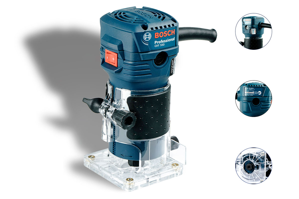 Máy phay gỗ 6mm Bosch GKF 550