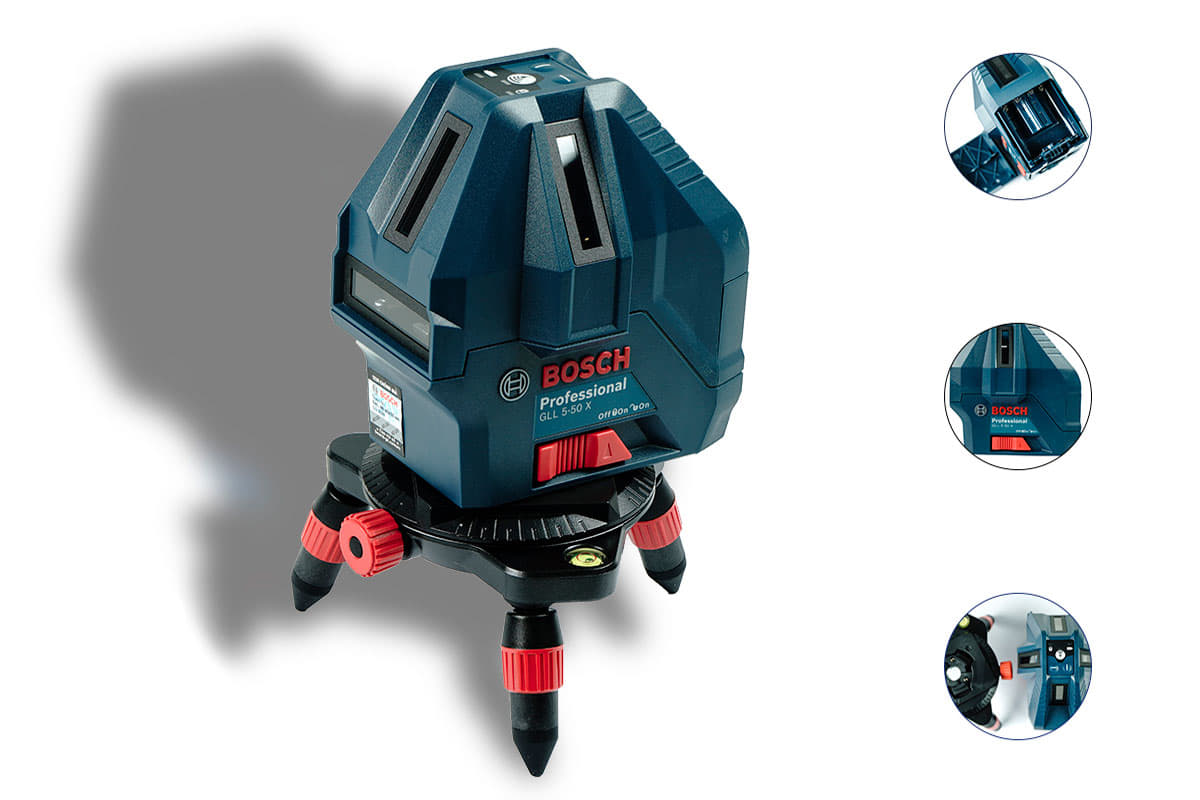 Bộ máy cân mực GLL 5-50X + giá 3 chân BT 150 Bosch GLL 5-50X KIT