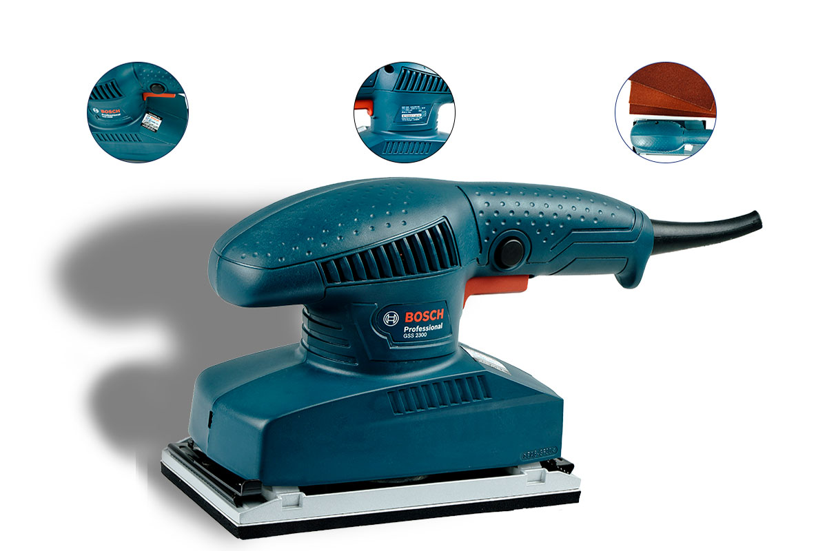 Máy chà nhám chữ nhật 93x230mm Bosch GSS 2300