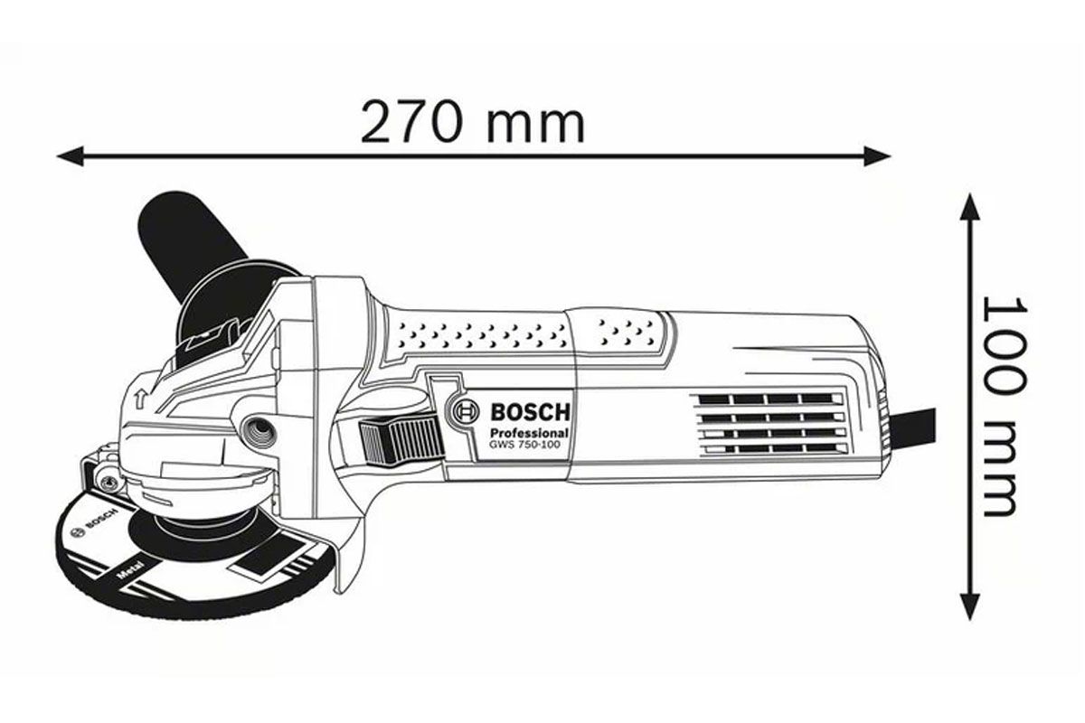 Máy mài góc 100mm Bosch GWS 750-100