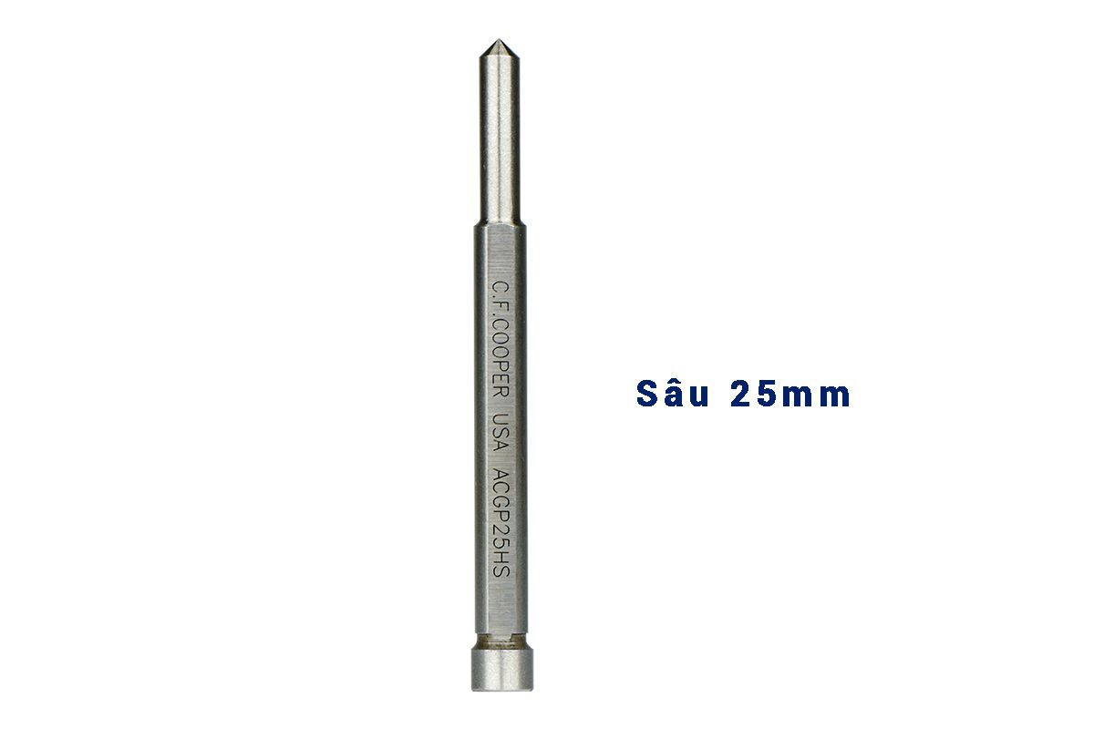 Cây ty định tâm cho mũi thép gió khoan sâu 25mm CFCooper ACGP25HS