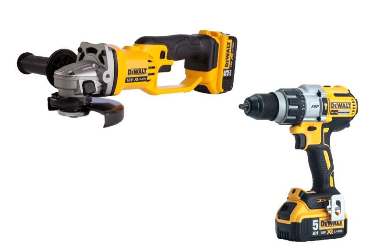 Combo DCD996/DCG412/2pin 5Ah/DCB115/túi vải STL Dewalt CB996412P2