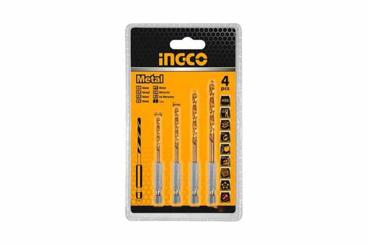 Bộ 4 Mũi Khoan Kim Loại Hss INGCO AKD1402