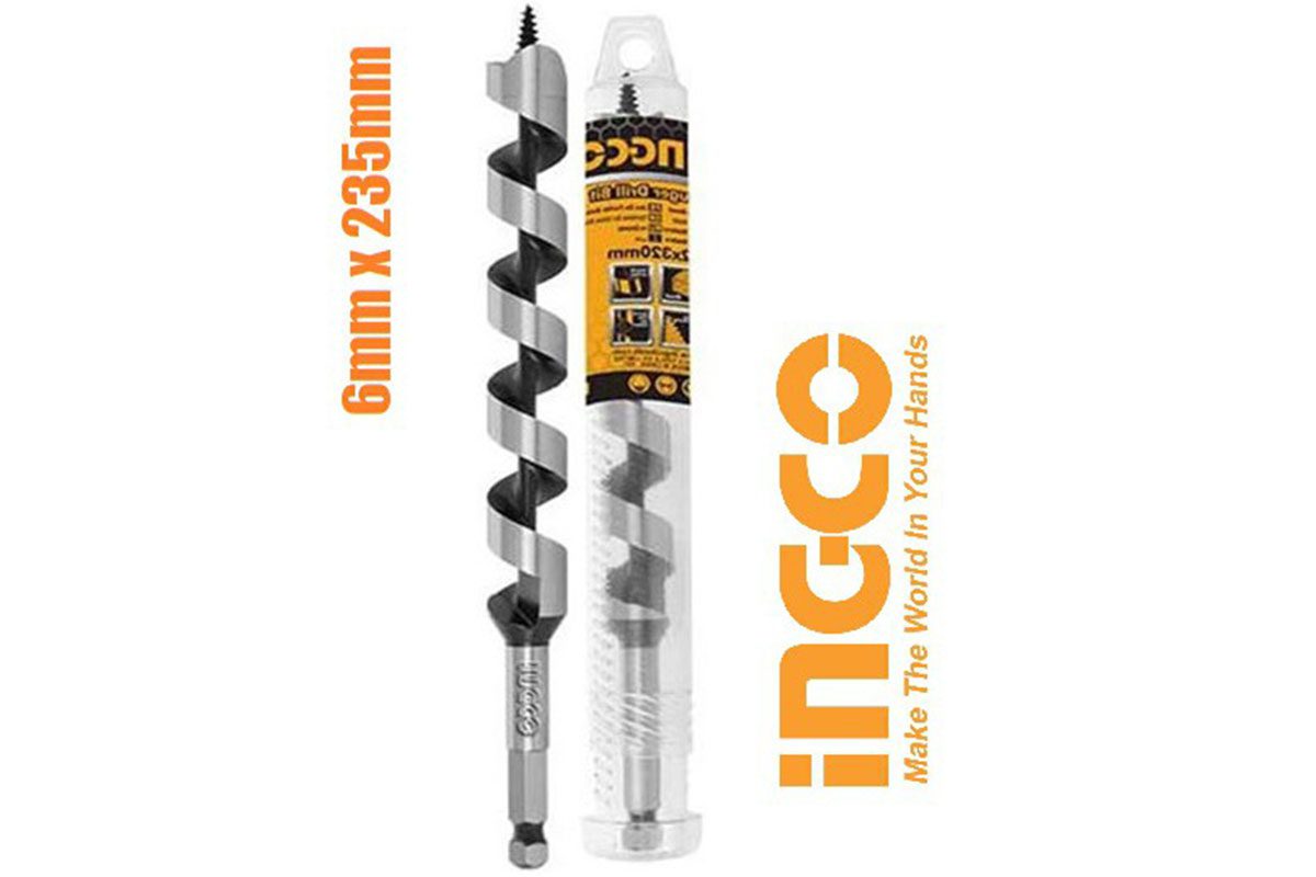 Mũi Khoan Gỗ Xoắn Ốc 6mm INGCO DBW3220601