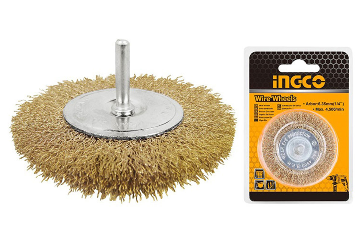 Bánh cước 100mm có cán INGCO WB41001