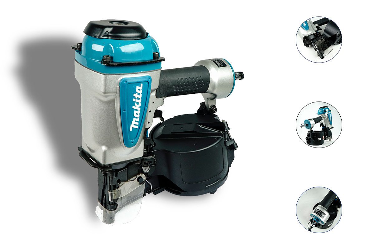 Máy bắn đinh cuộn pallet hơi 75mm Makita AN760