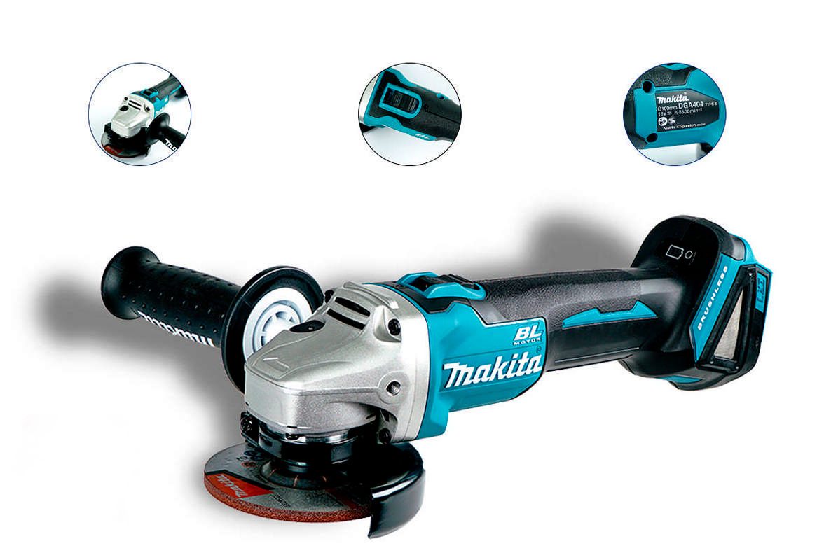 Máy mài góc pin 18V 100mm Makita DGA404RTJ2