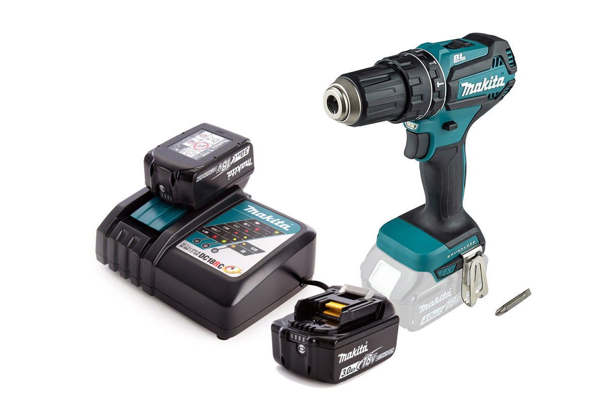 Máy khoan búa và vặn vít pin 18V Makita DHP485SFE